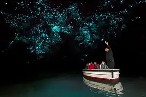 waitomo caves in the rain
